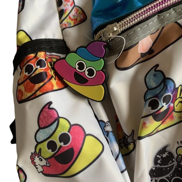 Accessory Innovations Emoji Poop Happens 16" Backpack Emojination Bookbag - Picture 3 of 8